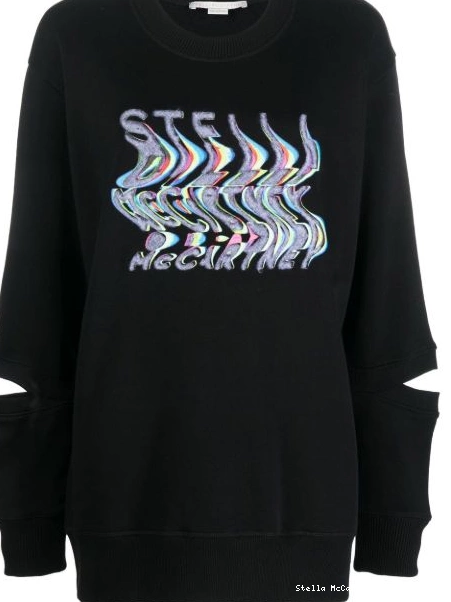 Stella warped-logo sweatshirt Women oversized McCartney 0718